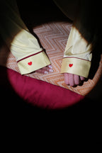 Butter Mood - Butter Yellow PJ Set With Cherry Red Piping